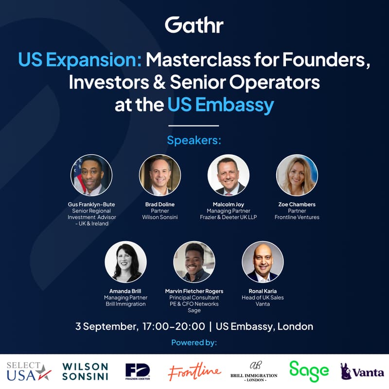 Cover Image for US Expansion: Masterclass for Founders, Investors & Senior Operators at the US Embassy