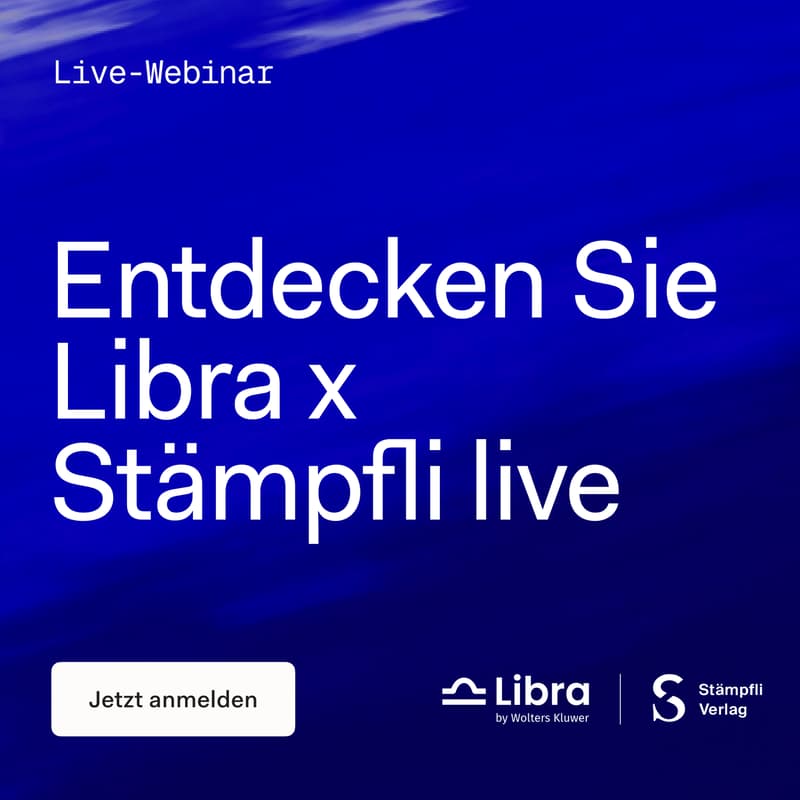 Cover Image for Libra x Stämpfli Verlag CH | Live Webinar