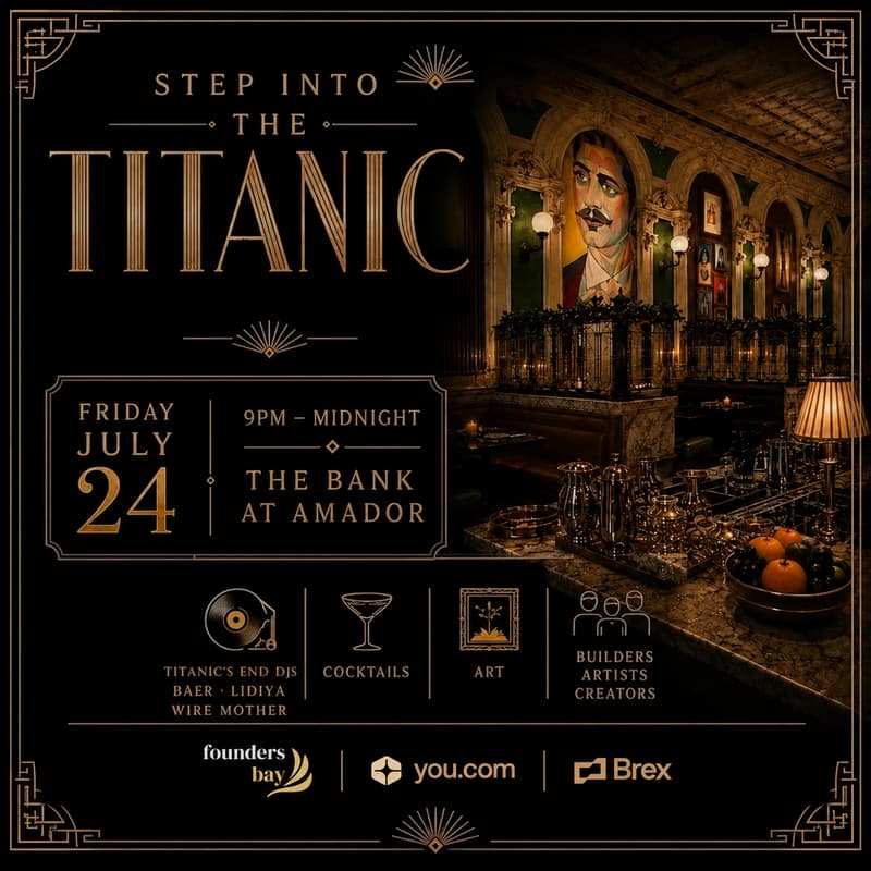 Cover Image for Step Into The Titanic @ The Bank At Amador