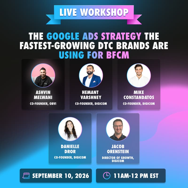 Cover Image for The Google Ads Strategy the Fastest-Growing DTC Brands Are Using for BFCM