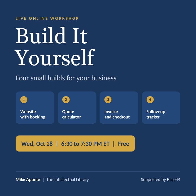 Cover Image for Build It Yourself: Four Small Builds for Your Business