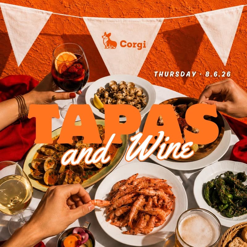 Cover Image for Tapas and Wine: Founders Night w/ Corgi