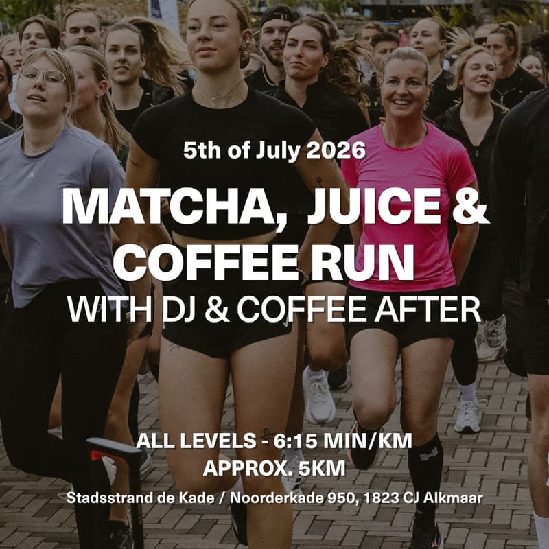 Cover Image for Morning Culture Club - Matcha, Juice & Coffee Run + DJ after