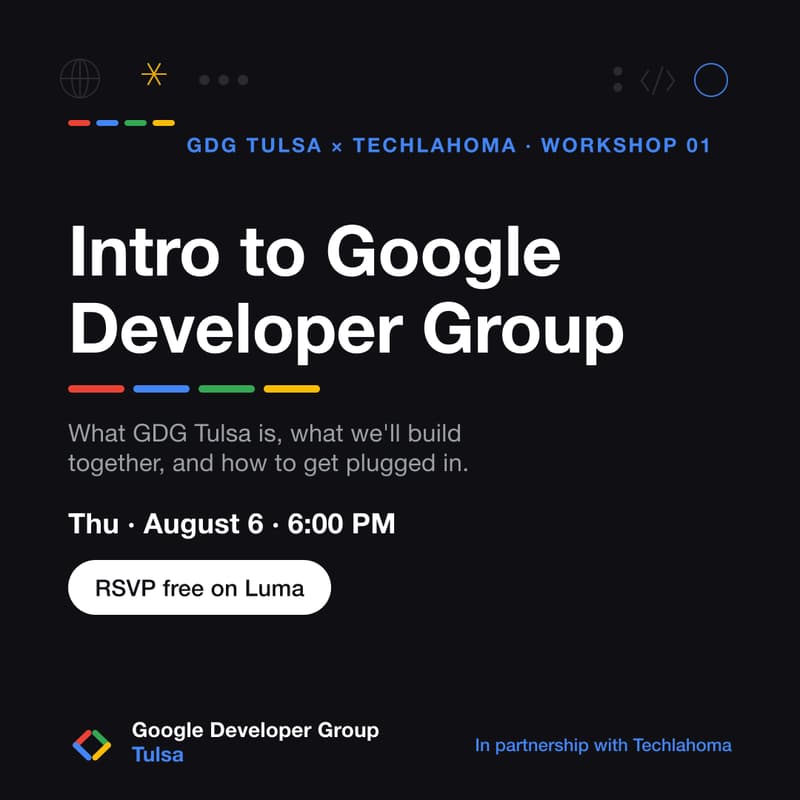 Cover Image for Intro to Google Developer Group