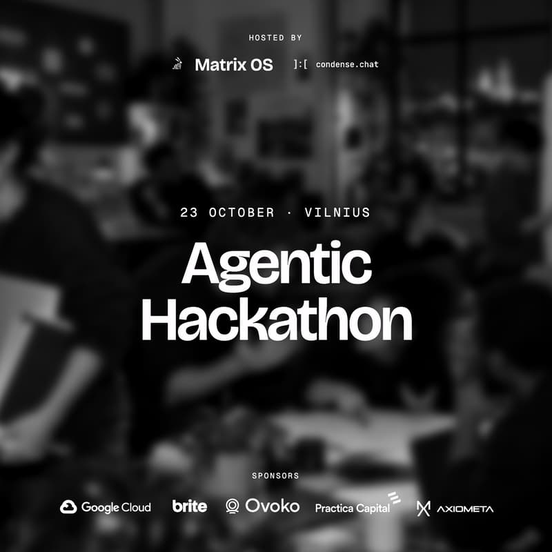 Cover Image for Agentic Hackathon in Vilnius