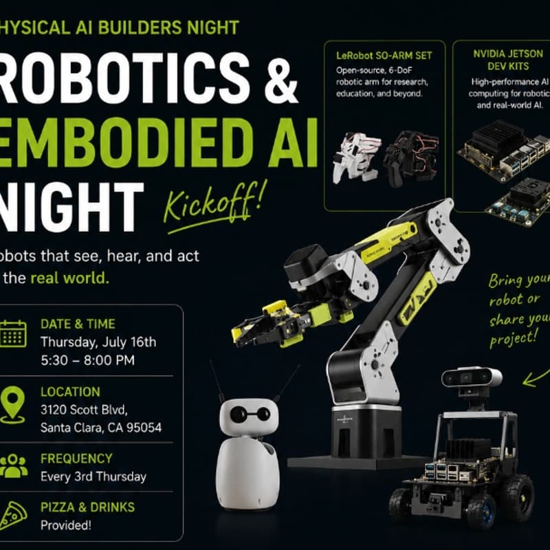 Cover Image for Physical AI Builders Night - π€ Robotics & Embodied AI