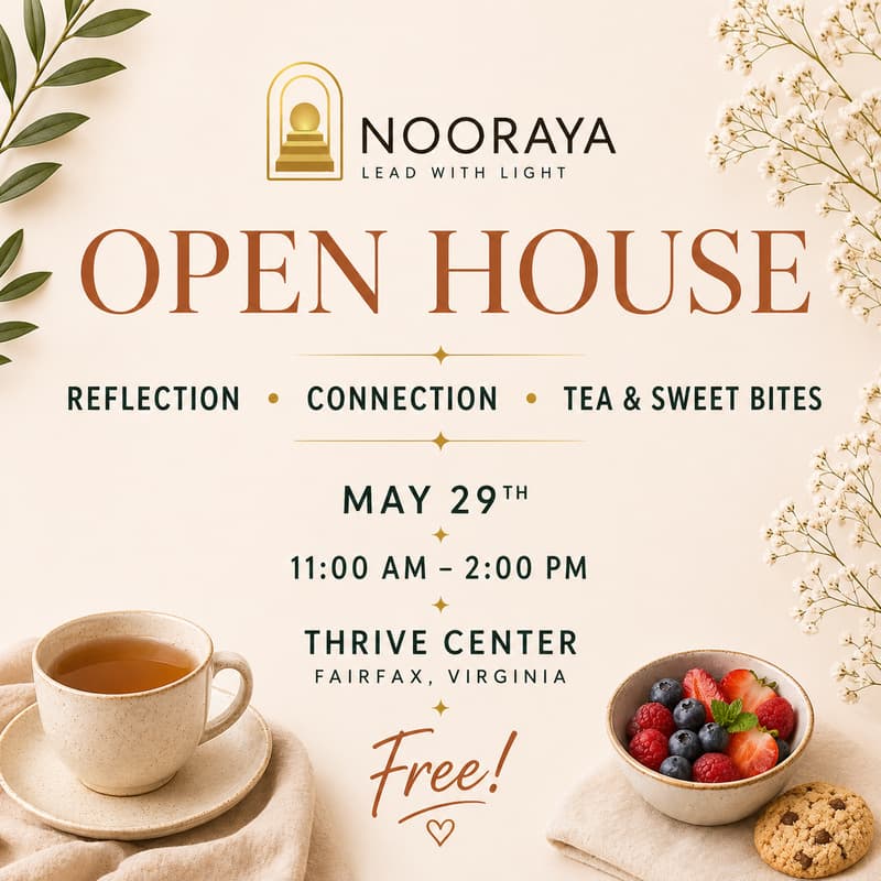 Cover Image for Nooraya Open House: Tea & Sweet Bites, Reflection, and Connections