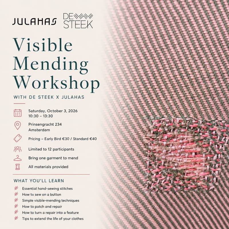 Cover Image for Visible Mending Workshop Julahas X De Steek