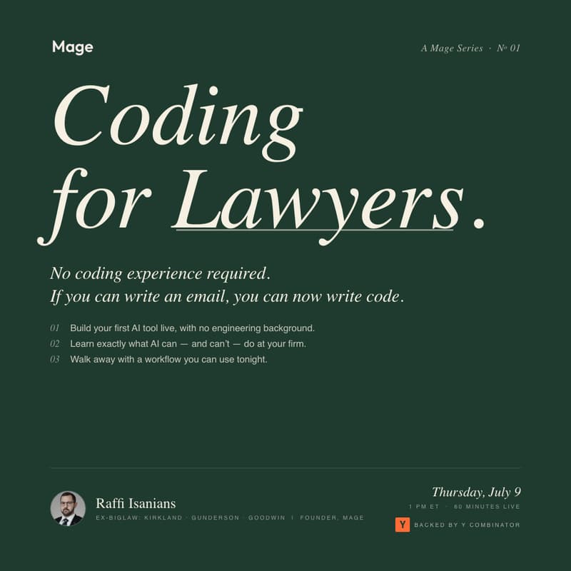 Cover Image for Coding for Lawyers