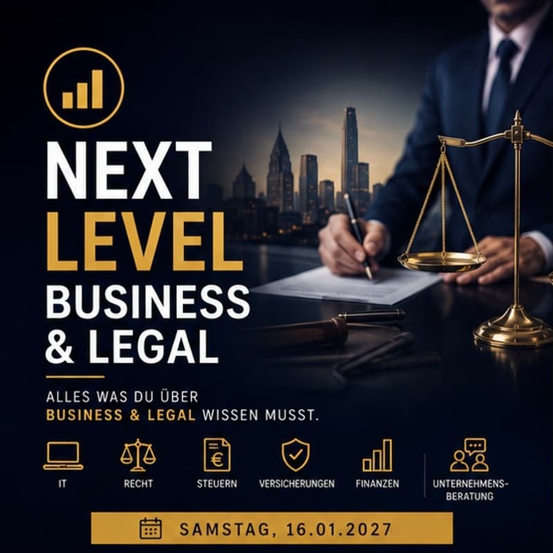 Cover Image for Next Level BUSINESS & LEGAL - Alles was du über Unternehmertum und Geschäftsgebaren wissen musst!