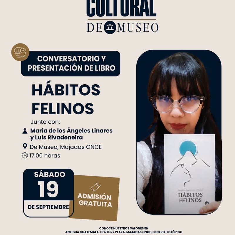Cover Image for Conversatorio y presentación del libro: Hábitos Felinos