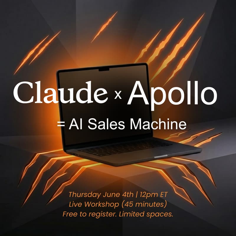 Cover Image for How To Turn Claude + Apollo into an AI Sales Machine