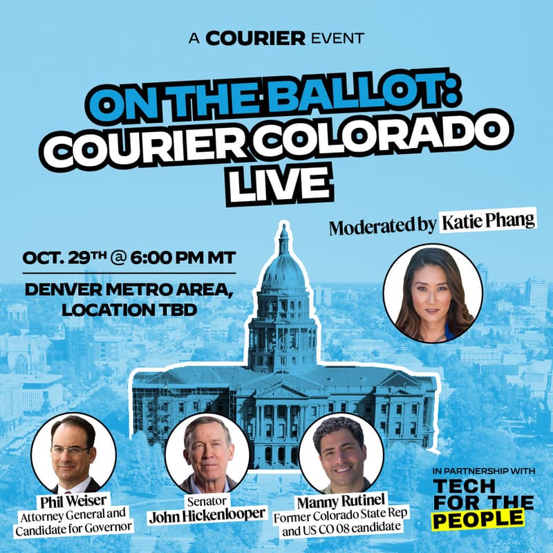 Cover Image for A COURIER x Courier Colorado Midterm Event: Live candidate forum with a Get Out the Vote activation