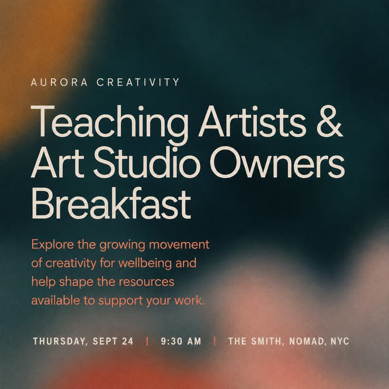 Cover Image for Healing Arts Week : A breakfast for teaching artists & studio owners
