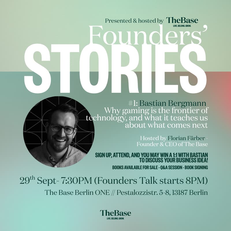 Cover Image for Founders' Stories #1: Bastian Bergmann - Gaming as the frontier of technology, and what it teaches us about what comes next