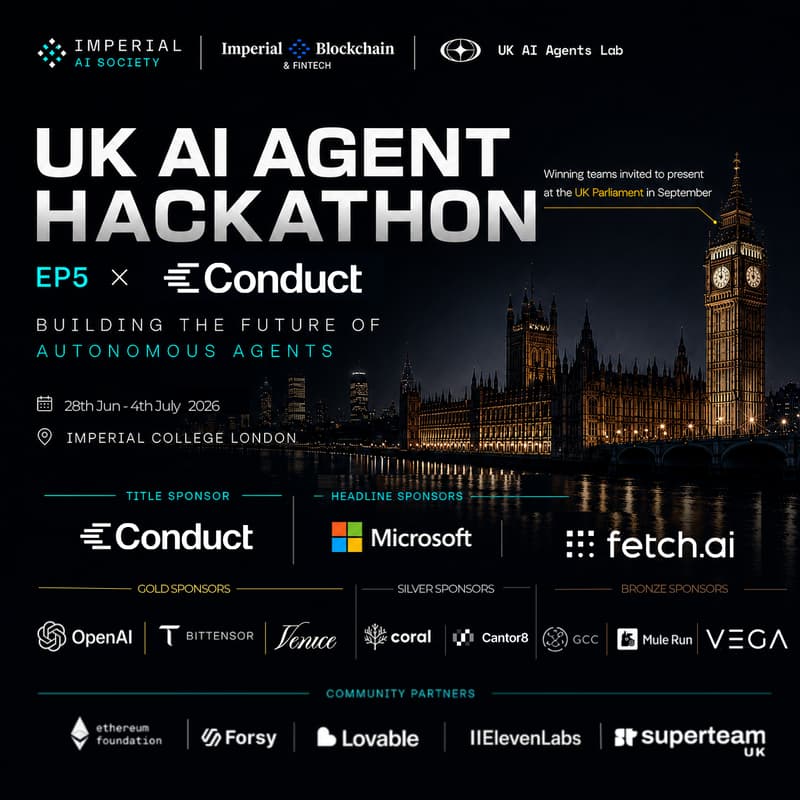 Cover Image for UK AI Agent Hack Ep5. x Conduct.AI