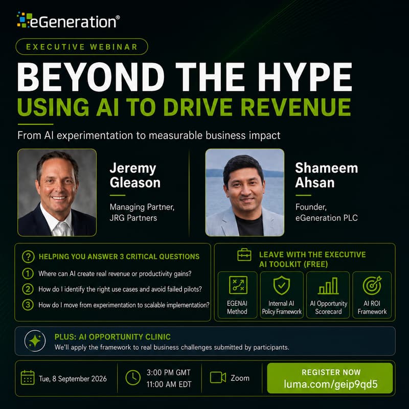 Cover Image for BEYOND THE HYPE - USING AI TO DRIVE REVENUE