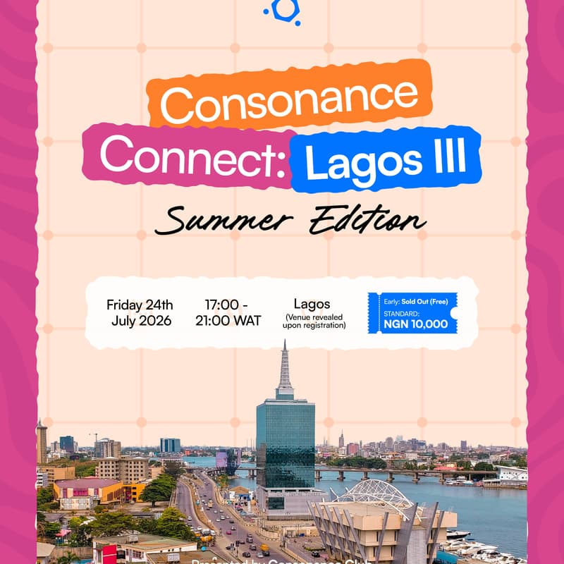 Cover Image for Consonance Connect Lagos III - Summer Edition