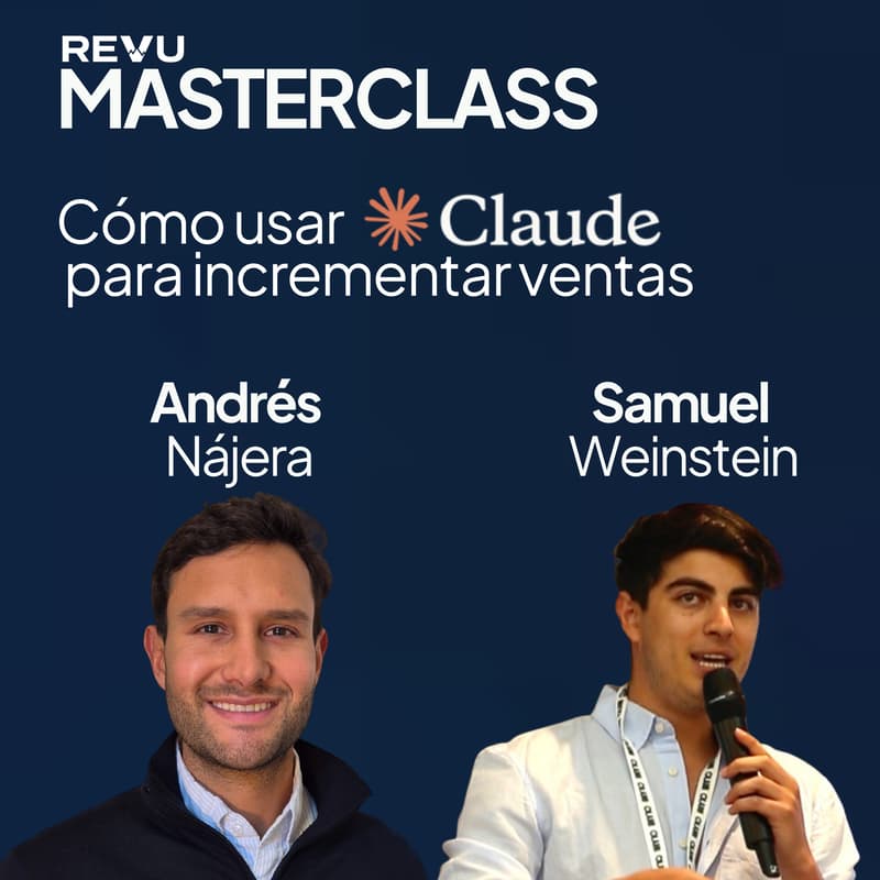 Cover Image for REVU MASTERCLASS: Cómo usar Claude para incrementar ventas!