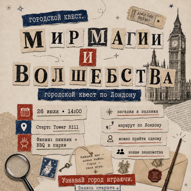 Cover Image for ✨ Лондон — как большая квест-комната