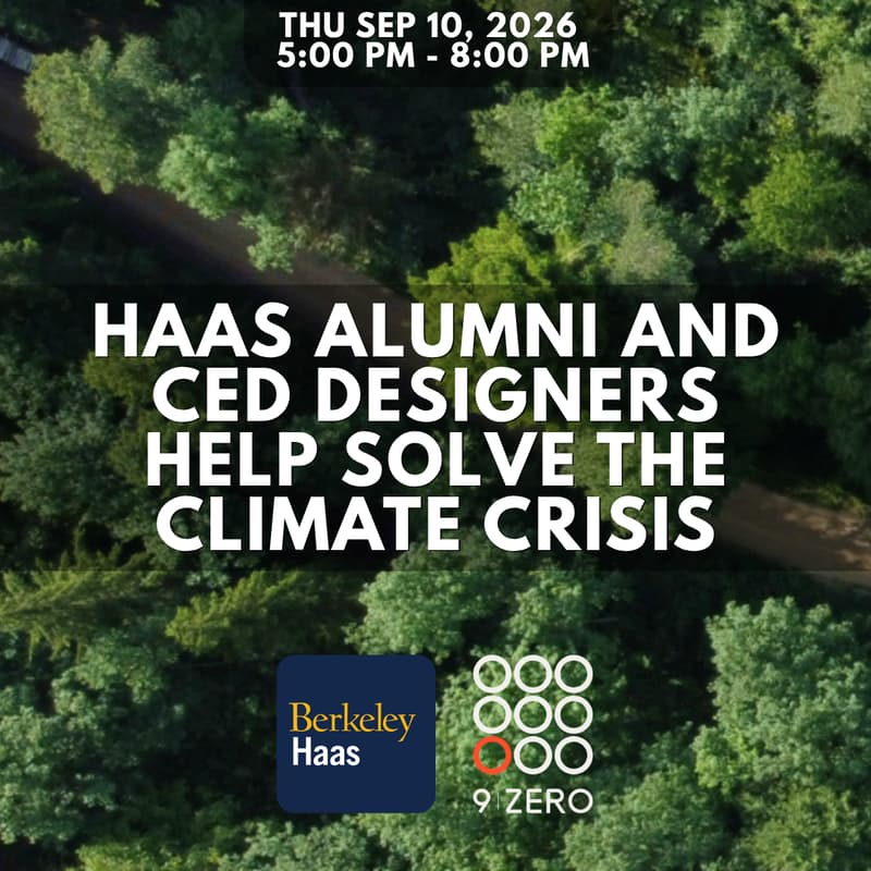Cover Image for Haas alumni and CED designers help solve the climate crisis