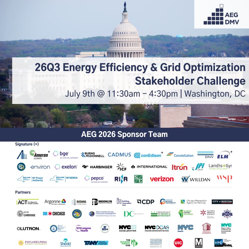 Cover Image for AEG DMV 26Q3 Stakeholder Challenge: Energy Efficiency & Grid Optimization