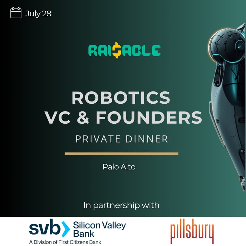 Cover Image for Robotics Founders & VCs Private Dinner · Palo Alto