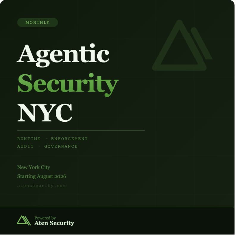 Cover Image for Agentic Security - Inaugural meetup