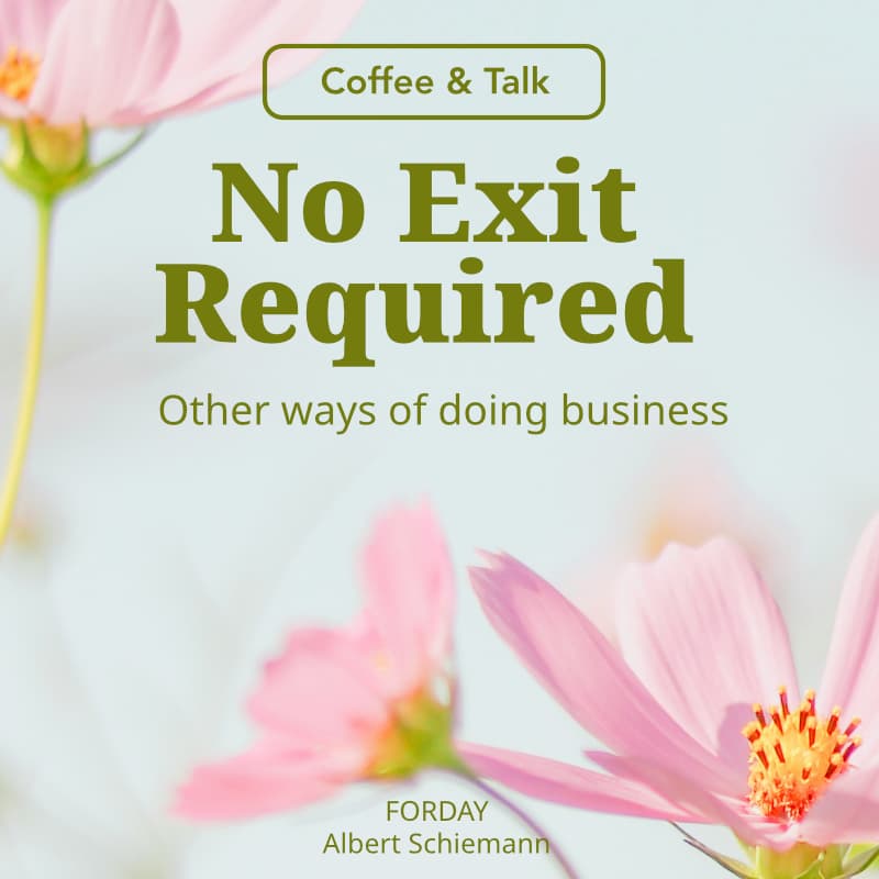 Cover Image for No Exit Required — Founder’s Coffee
