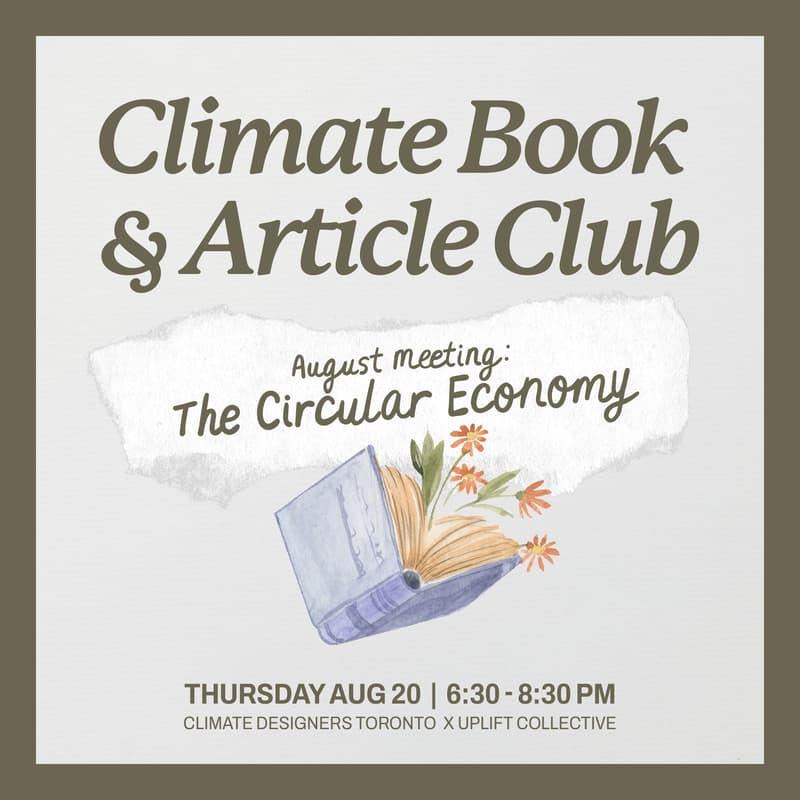 Cover Image for Climate Book & Article Club: The Circular Economy