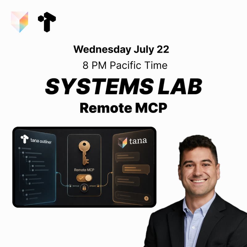 Cover Image for Tana Outliner Systems Lab: Remote MCP