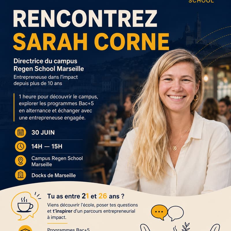 Cover Image for Café Rencontre - Sarah Corne - Regen School Marseille