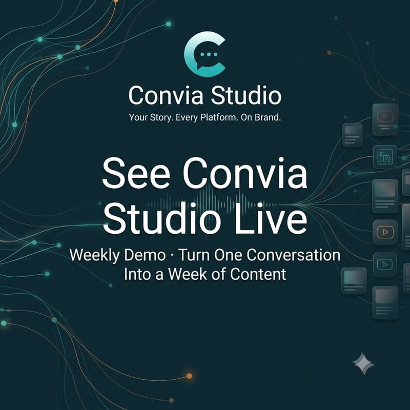 Cover Image for Convia live demo and Q&A