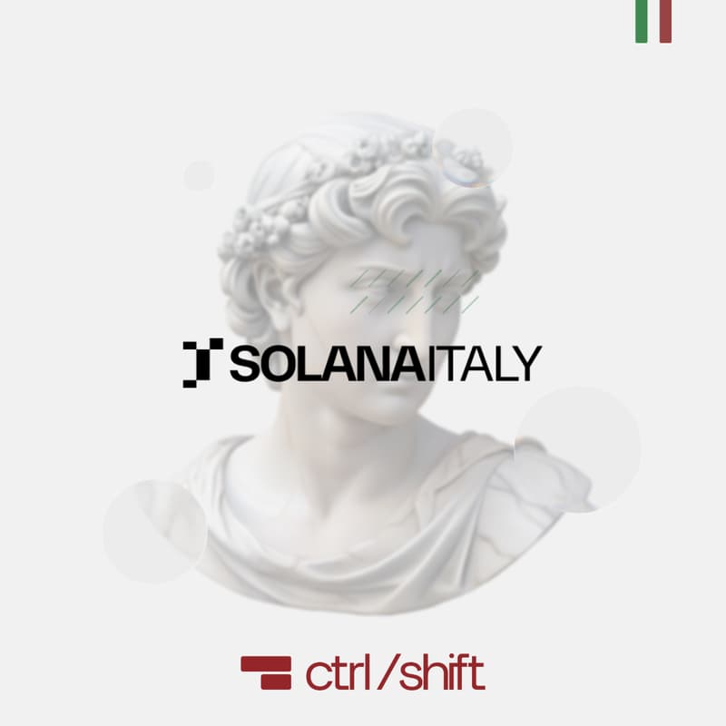 Cover Image for Solana Italy x ctrl/shift