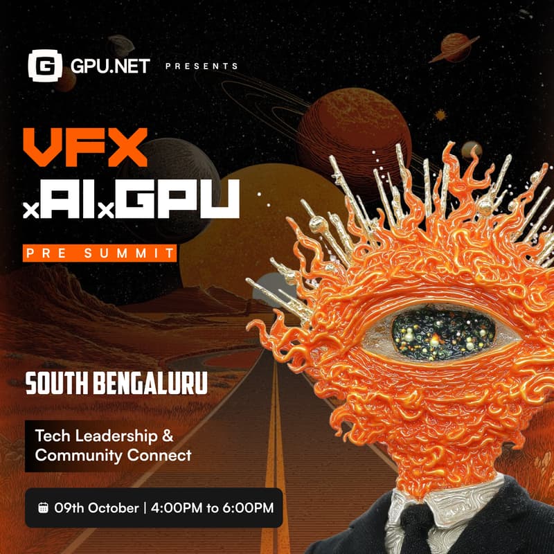 Cover Image for VFX X AI X GPU Pre Summit South Bengaluru 2026: Tech Leadership & Community Connect