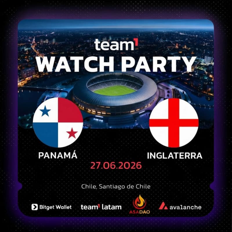 Cover Image for Team1 Watch Party 🔺 Panamá vs Inglaterra