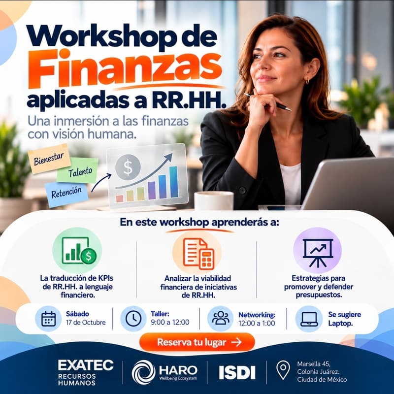 Cover Image for Workshop de Finanzas Aplicadas a Recursos Humanos