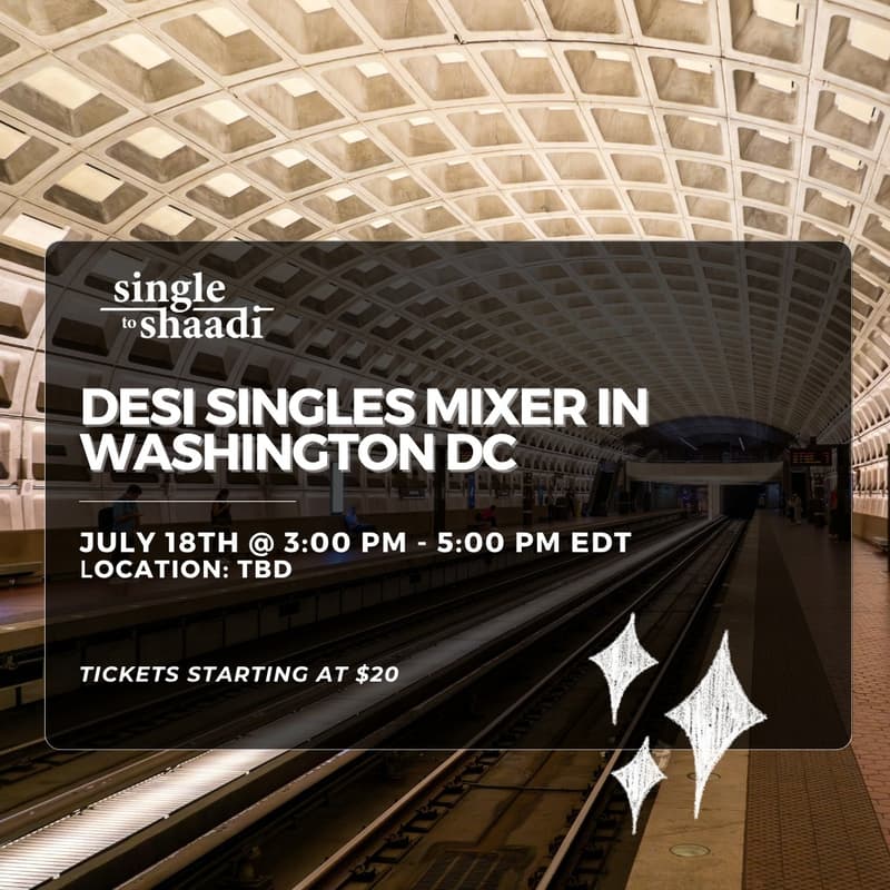 Cover Image for Desi Singles Mixer in Washington DC