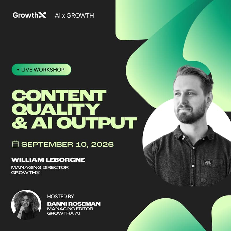 Cover Image for [AI x Growth Workshop] The Three Gates That Separate AI Content From AI Slop