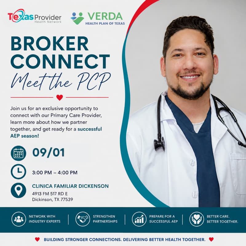 Cover Image for Clinica Familiar Dickinson Broker Connect: Meet the PCP