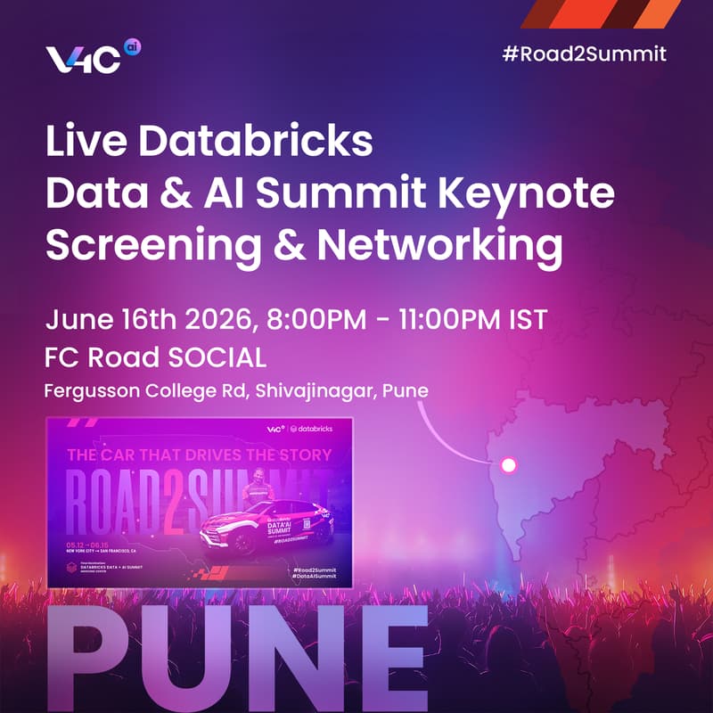 Cover Image for V4C Watch Party [Pune]: Databricks Data + AI Summit Keynote Livestream