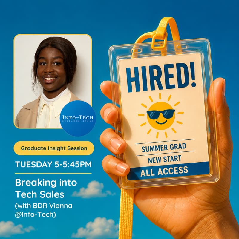Cover Image for Breaking into Tech Sales (FREE Insight Session via Career Launch Club π)