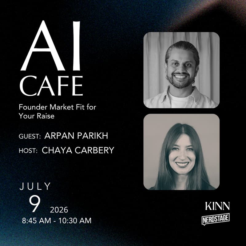 Cover Image for AI Cafe: Founder Market Fit for Your Raise
