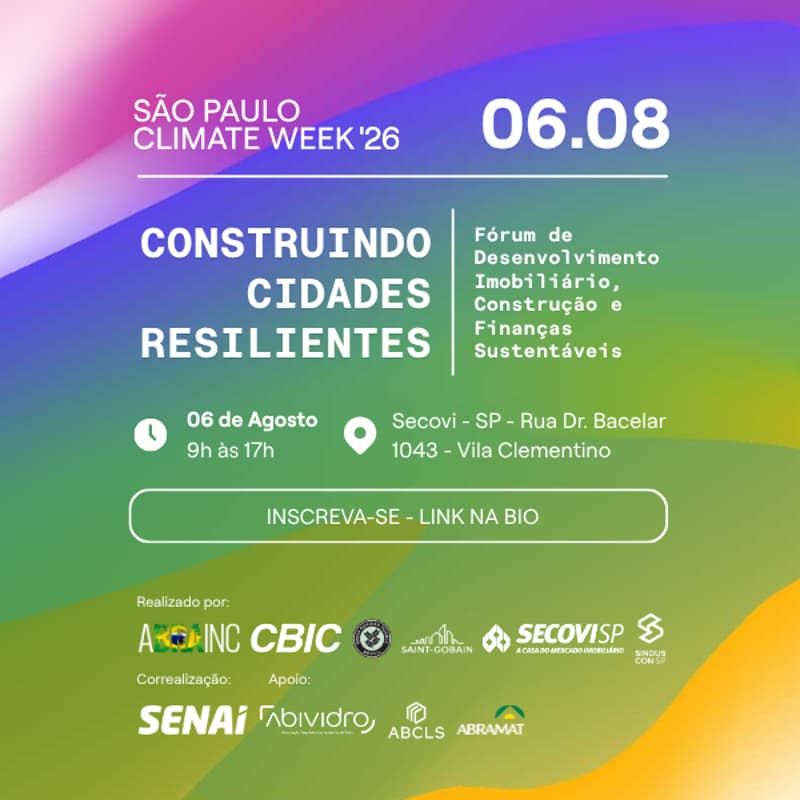 Cover Image for Construindo Cidades Resilientes - Fórum de Desenvolvimento Imobiliário, Construção e Finanças Sustentáveis