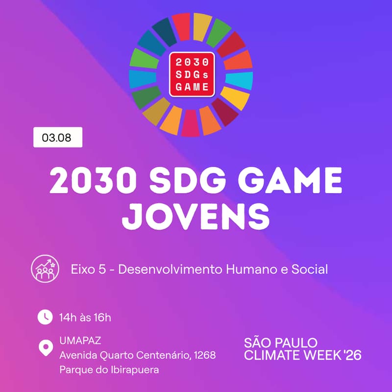 Cover Image for 2030 SDGs Game Jovens SP Climate Week