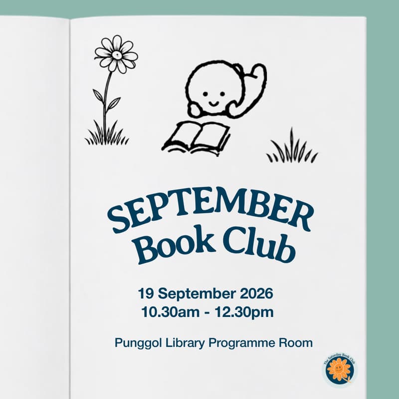 Cover Image for The Saturday Book Club Sept 2026 Session (Punggol)