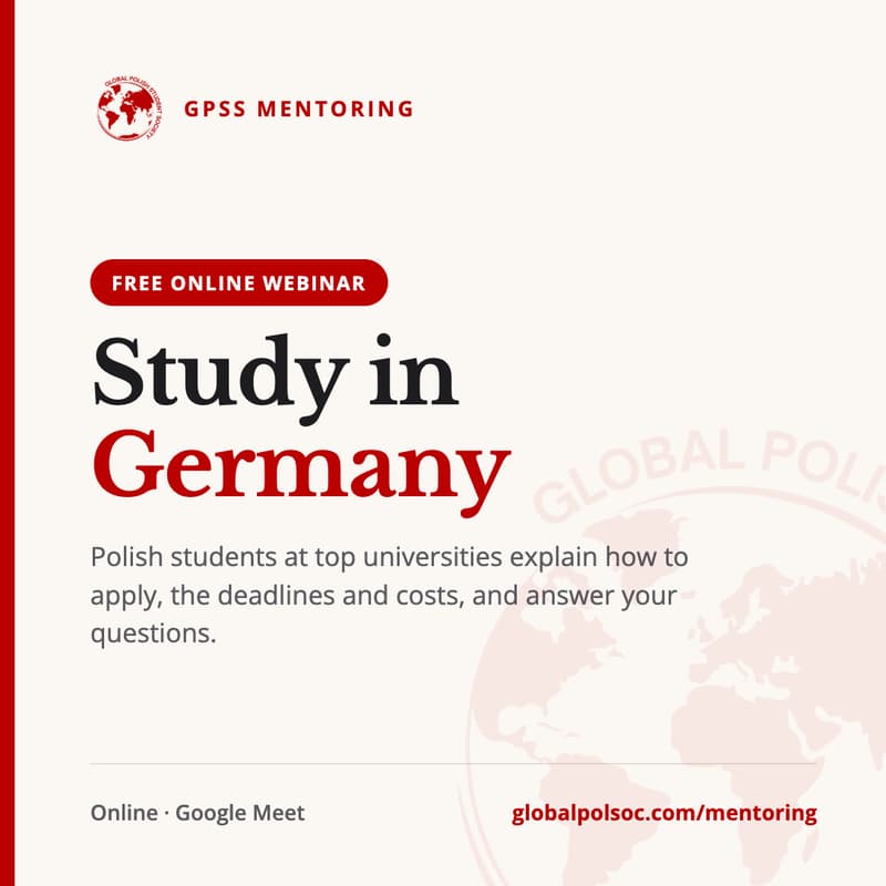Cover Image for Studia w Niemczech – Webinar GPSS