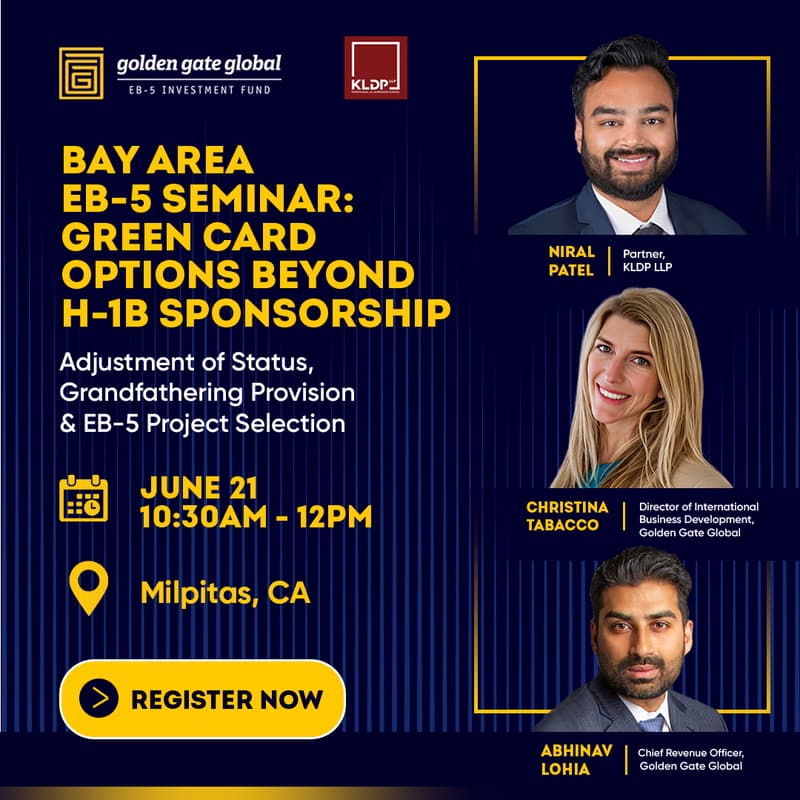 Cover Image for Bay Area EB-5 Seminar: Green Card Options Beyond H-1B Sponsorship