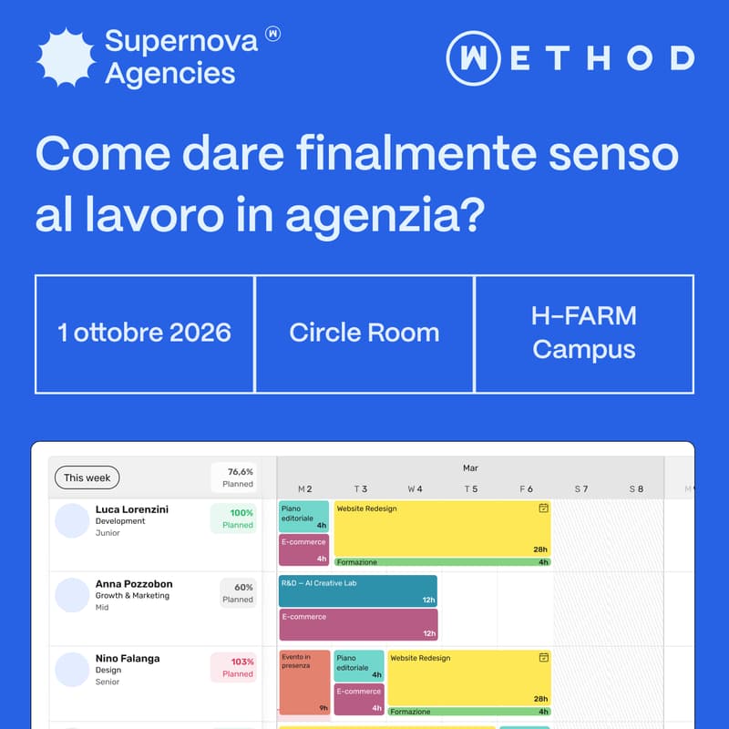 Cover Image for Demo wethod | Come dare finalmente senso al lavoro in agenzia?