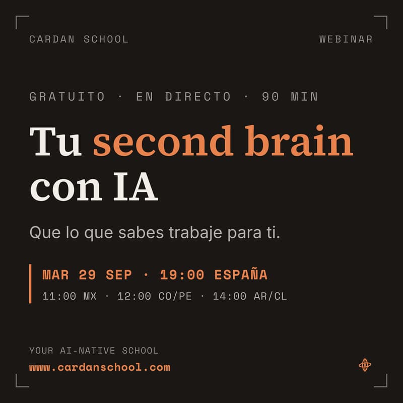 Cover Image for Tu second brain con IA: haz que lo que sabes trabaje para ti